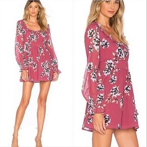Privacy Please Michelle Floral Mini Dress  Long Sleeve Boho BarbieCore Femininie